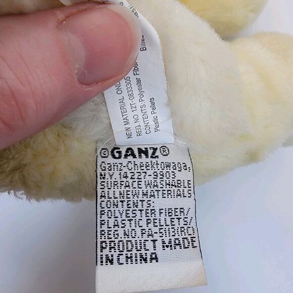 Webkinz Yellow Lab Plush HM153 by Ganz Stuffed Animal Dog Toy with “W” Tag - Picture 9 of 9